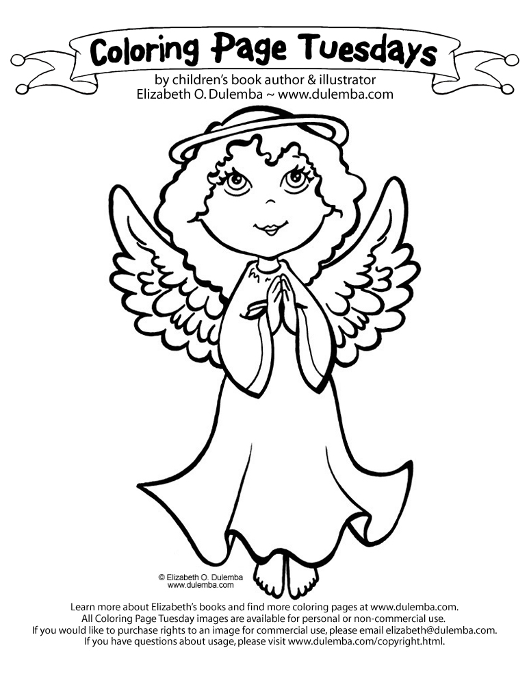 angel coloring pages ringer