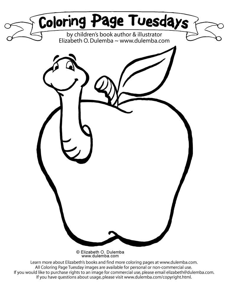 Apple coloring pages