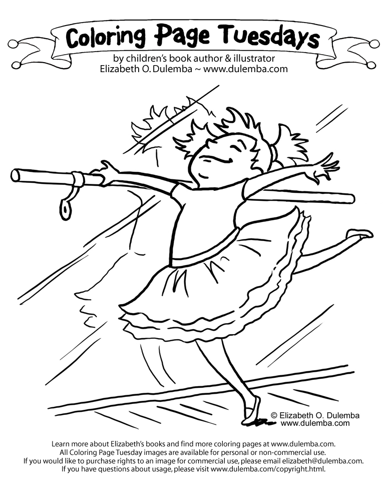 Ballerina coloring pages