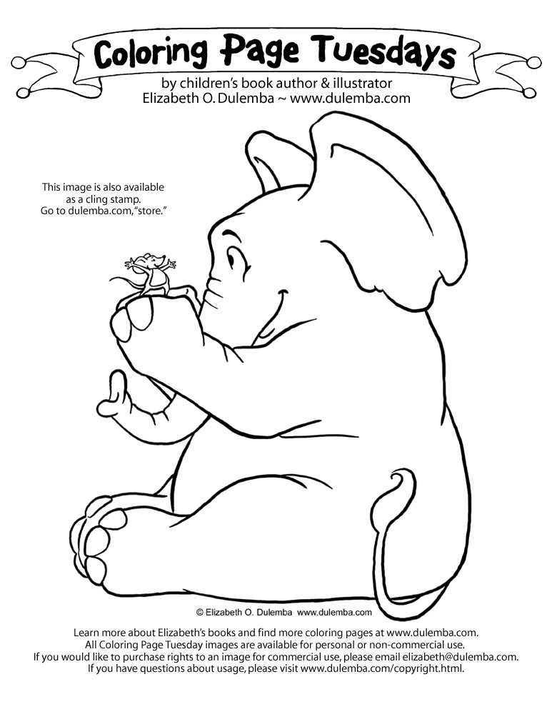 Elephant coloring pages