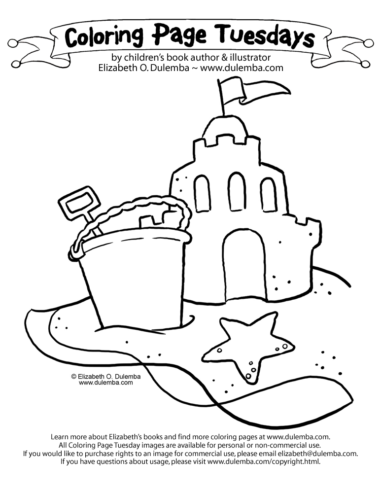 Beach Printable Coloring Pages