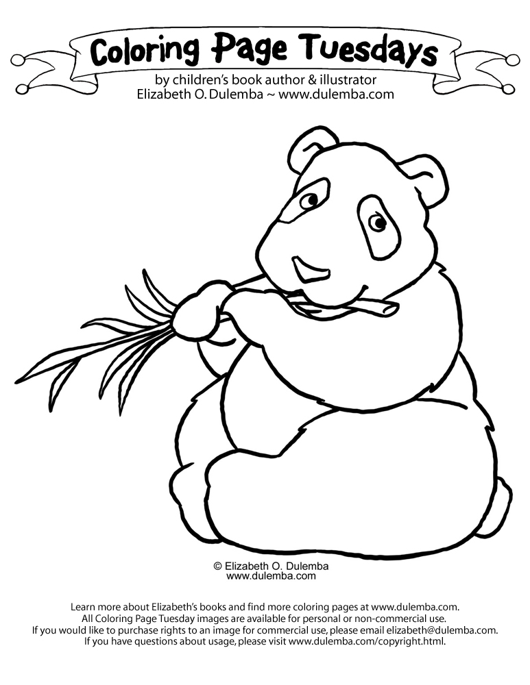 Panda coloring pages